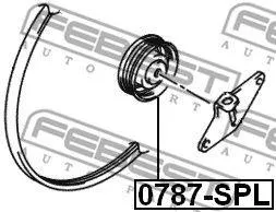 FEBEST 0787SPL Ролик suz splash 2008> (кондиционер)