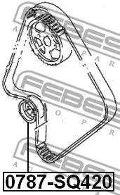 FEBEST 0787SQ420 Ролик натяжителя ремня ГРМ