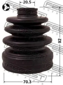 FEBEST 0815B9 Пыльника шруса