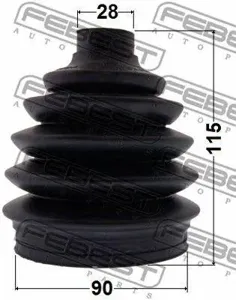 FEBEST 1017PV250 Пыльника шруса наружного (90X115X28) КОМПЛЕКТ Chevrolet Captiva (C100) 2007-