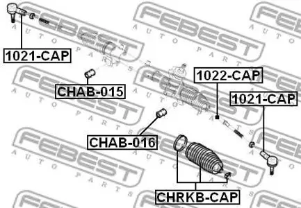 FEBEST 1021CAP Наконечник рулевой тяги GM Captiva Antara 07- лев,прав. .
