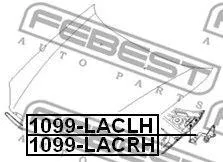 FEBEST 1099LACRH Петля капота r