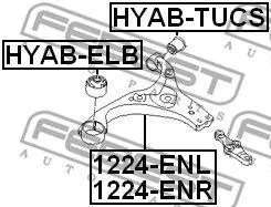 FEBEST 1224ENR Рычаг подвески 1224-ENR