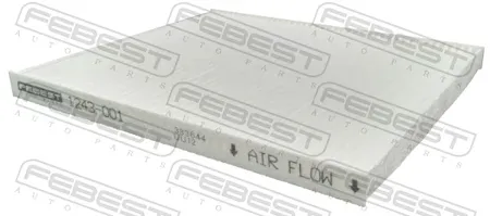 FEBEST 1243001 Фильтр салона 210x190x15 Hyundai Solaris 10>, Kia Rio 12>