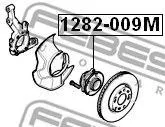 FEBEST 1282009M Подшипник ступицы   комплект задн. Hyundai Santa Fe 2.22.7iCRDi 06>