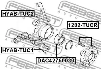 FEBEST 1282TUCR Ступица колеса задняя Hyundai Tucson Sportage 4WD 04>