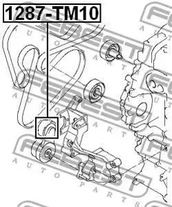 FEBEST 1287TM10 ролик нат. Hyundai Santa Fe 09>