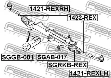 FEBEST 1421REXRH Наконечник рулевой тяги правый SsangYong