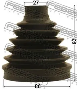FEBEST 1615P164LH Пыльника шруса внутреннего (86X93X27)