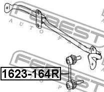 FEBEST 1623164R Стойка стабилизатора заднего Mercedes W164W251 05>