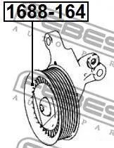 FEBEST 1688164 Ролик натяжителя поликлин.ремня Mercedes C218X218W212S212C207A207W213W221 W222W166X166X204 3.06.0 09->