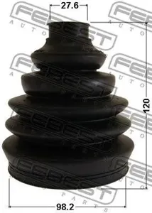 FEBEST 1717PA6 Пыльника шруса наружного КОМПЛЕКТ 98.2X120X27.6 Audi Q3 2012-