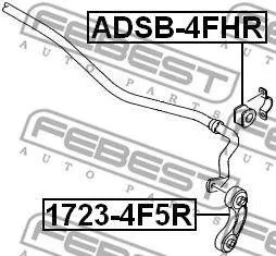 FEBEST 17234F5R Стойка стабилизатора Audi A6 05-11 задняя