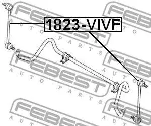 FEBEST 1823VIVF Стойка стабилизатора передняя ( Renault Clio ii 1998-2005)