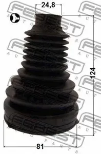FEBEST 1915E60T Пыльника шруса внутреннего комплект 81x124x24.8