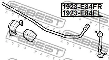 FEBEST 1923E84FL Стойка стабилизатора заднего левая BMW 1-series F20F213-series F30X1 E84 09>