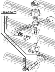 FEBEST 1999GBKIT ремкомплект кулисы КПП BMW 3 E90E91 04-12