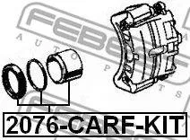 FEBEST 2076CARFKIT Комплект поршня суппорта переднего (поршень манжет пыльник) Chrysler Voyager iv 2001-2007
