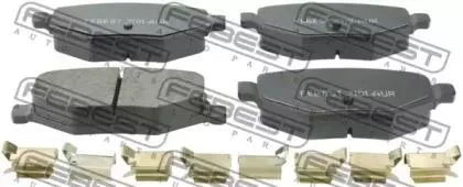 FEBEST 2101AUR колодки торм. дисковые задние с антискрип. пластинами Ford Explorer 09-13