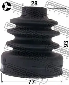 FEBEST 2115FOCIIMTT Пыльника шруса внутреннего (77X93X28) КОМПЛЕКТ