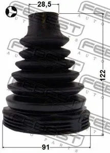 FEBEST 2115PKUGT Пыльника шруса внутреннего комплект pvc 91x122x28.5