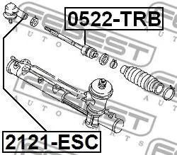 FEBEST 2121ESC Наконечник рулевой тяги Ford Maverick Mazda Tribute 00-07 лев,прав.