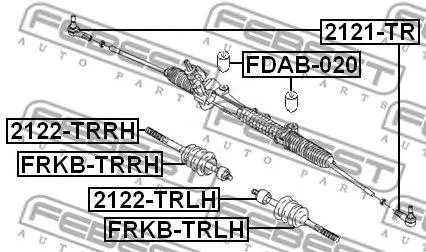 FEBEST 2121TR Наконечник рулевой Ford Transit 00>