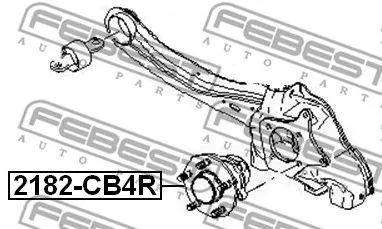 FEBEST 2182CB4R Ступица 2182-CB4R