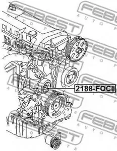 FEBEST 2188FOCII Ролик обводной ремня НО к-кт Ford Mondeo IIIIV 1.82.0