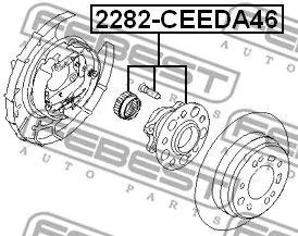 FEBEST 2282CEEDA46 Подшипник ступицы   комплект задн. Hyundai Elantra i30 00>