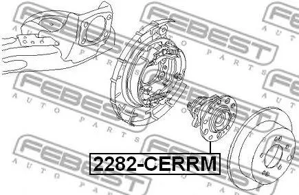 FEBEST 2282CERRM Ступица в сборе задняя Kia Cerato FORTE 2008- 2282-CERRM