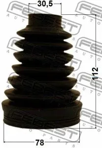 FEBEST 2315PT5 Пыльника шруса внутреннего комплект pvc 78x112x30.5