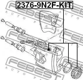 FEBEST 23769N2FKIT Комплект поршня суппорта переднего (поршень манжет пыльник) Skoda Fabia mk2 (5j) 2007-
