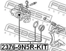 FEBEST 23769N5RKIT Поршень суппорта 2376-9N5R-KIT
