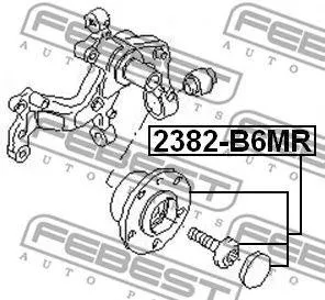 FEBEST 2382B6MR Ступица задняя d32