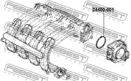 FEBEST 24400001 Кольцо уплотн корпуса дроссельной заслонки RENAULT MEGANE III 2008.09-2016.07 24400-001