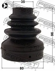 FEBEST 2515C4T Комплект пыльника шруса внутреннего Citroen C2-C5 02>, Peugeot 207307407 01>