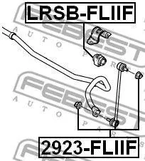 FEBEST 2923FLIIF Стойка стабилизатора Land Rover Freelander 06- пер.подв. лев,прав.