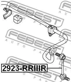 FEBEST 2923RRIIIR Стойка стабилизатора заднего Land Rover Range Rover all 02>