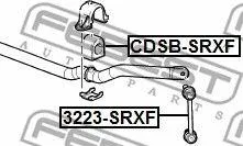 FEBEST 3223SRXF Стойка стабилизатора переднего Cadillac CTSSRXSTS 04-14