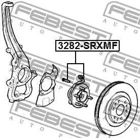 FEBEST 3282SRXMF Ступица с подшипником Cadillac CTS IISRXSTS 04-12 пер.