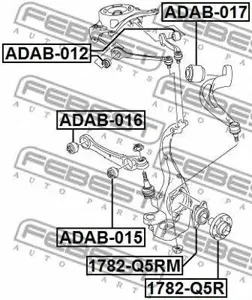 FEBEST ADAB016 Сайлентблок пер. нижн. рычага Audi A6 all 05>A8 all 03>