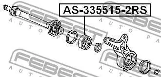 FEBEST AS3355152RS Подшипник привода