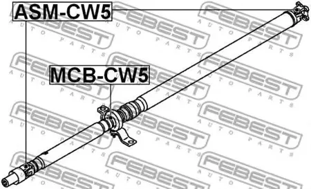 FEBEST ASMCW5 Крестовина карданного вала 22X57