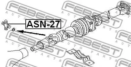 FEBEST ASN27 Крестовина кардана D25xO44 Nissan Caravan Terrano 86-12