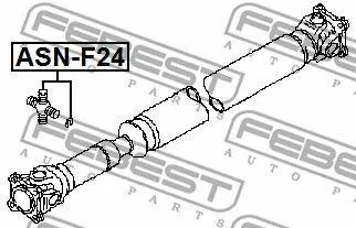 FEBEST ASNF24 Крестовина 30.18×82 Ford Transit Nissan Cabstar Nt400 00-13