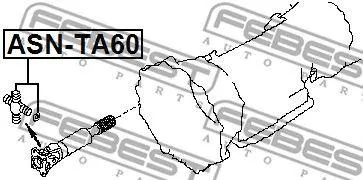 FEBEST ASNTA60 Крестовина карданного вала30x109