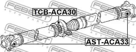 FEBEST ASTACA33 Крестовина карданного вала21X53 Toyota Corolla 1.0-1.4i 84-02