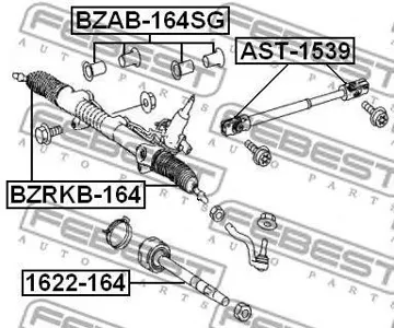 FEBEST BZRKB164 Пыльник рулевой рейки