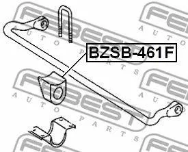 FEBEST BZSB461F Втулка переднего стабилизатора